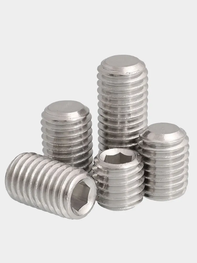 Blind Headless  Point Hexagon Socket Grub Set Screw Nickel Plated  Hex  Head  DIN913 12.9 carbon steel  304 Stainless Steel