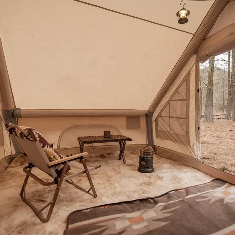 best quality wholesale  factory Camping Tents 4 Persons Waterproof Outdoor Family Prefab Houses Inflatable Air Pole Tents