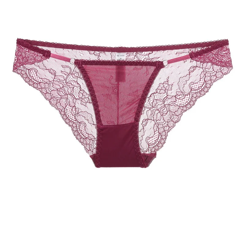 Sheer Lace Panties Women Sexy Underwear Big Girls Panties Low Rise Thong Quality Lingerie G String Panties