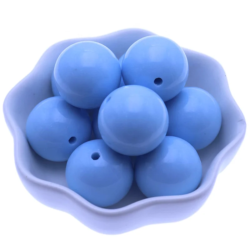 Curtain Decorative 20MM Chunky Bubblegum Light Yellow Fashion Acrylic New Beads