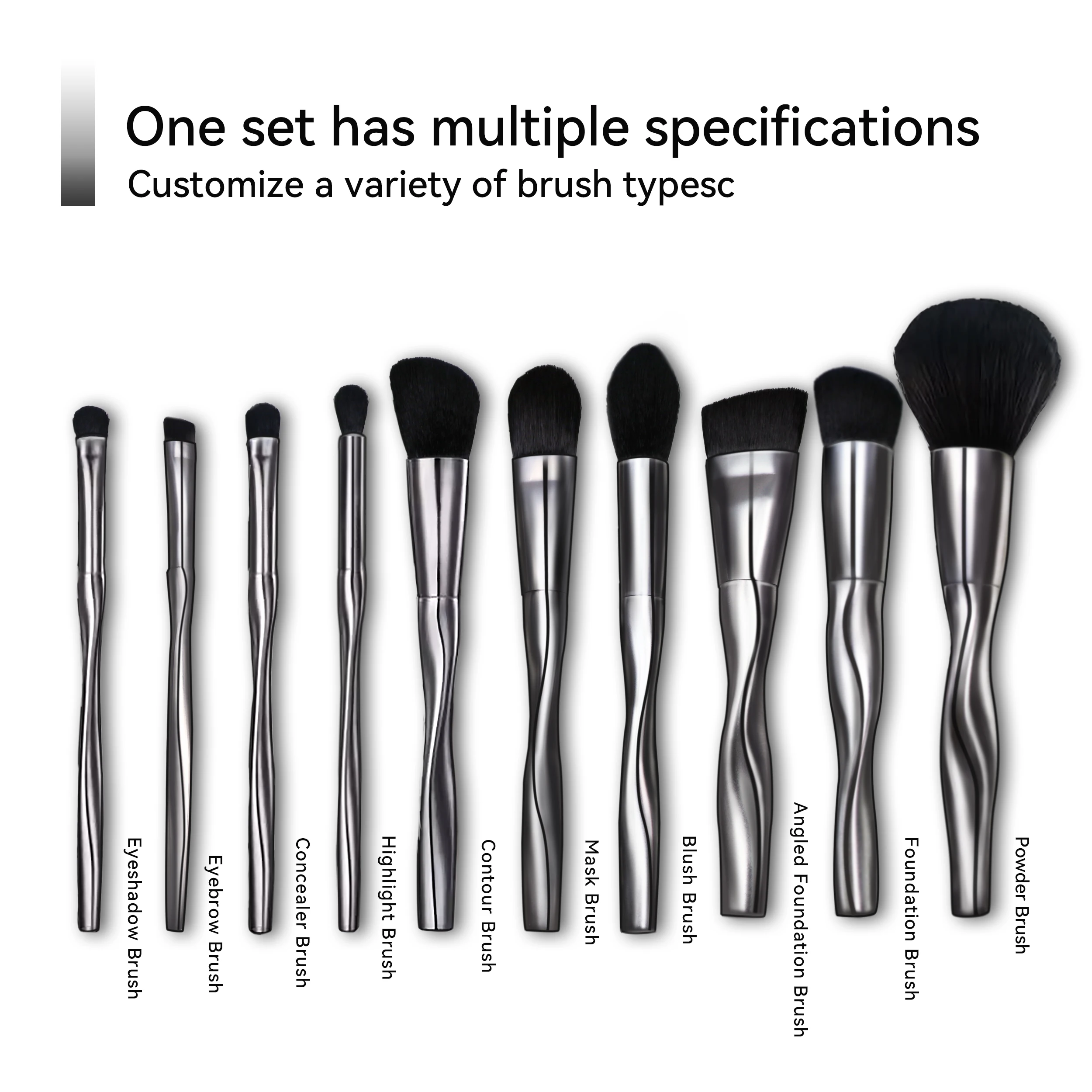 LILYWILD Custom Eye Shadow Brush Set Cruelty Free New Hand Made South Korea Eye Makeup Brushes