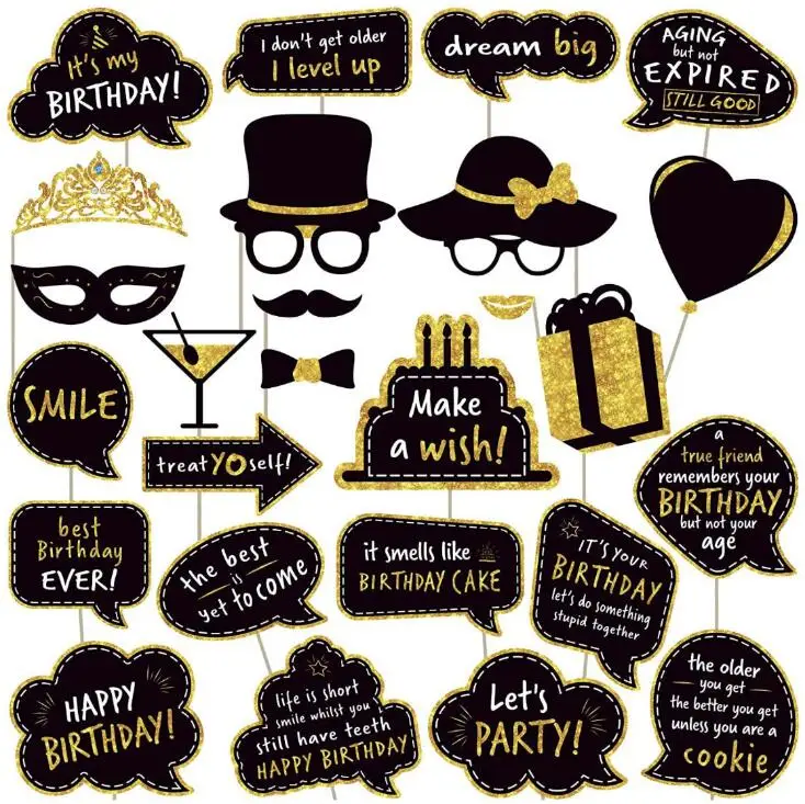 Забавная селфи-палка для вечеринки в честь Дня Рождения реквизит фотобудки украшение товары 2022