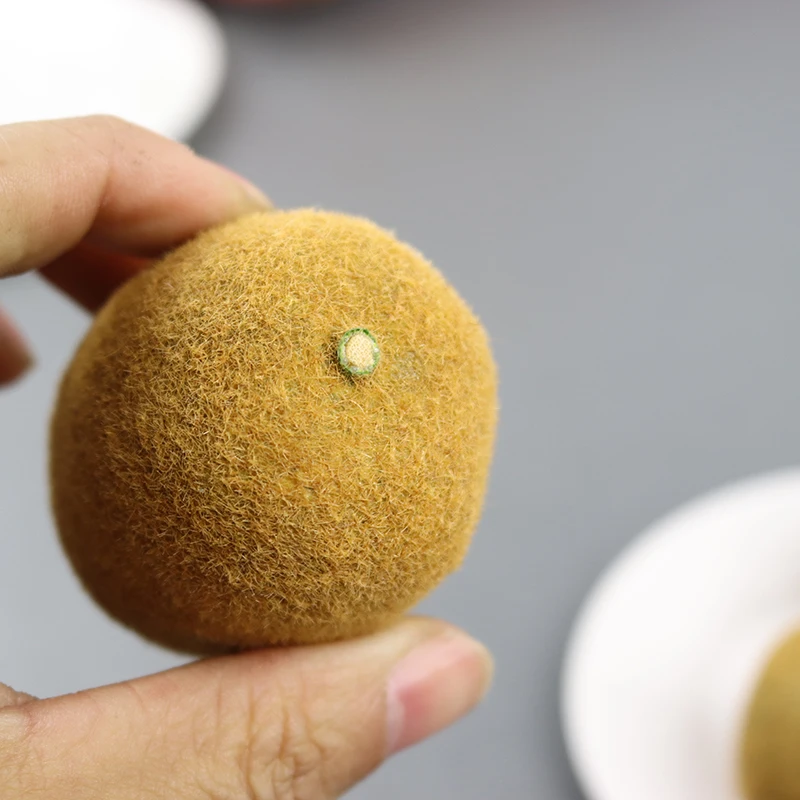 Lifelike Simulated Kiwi Fruit Decor Unique Kiwi Model for Home Display Realistic Foam for display