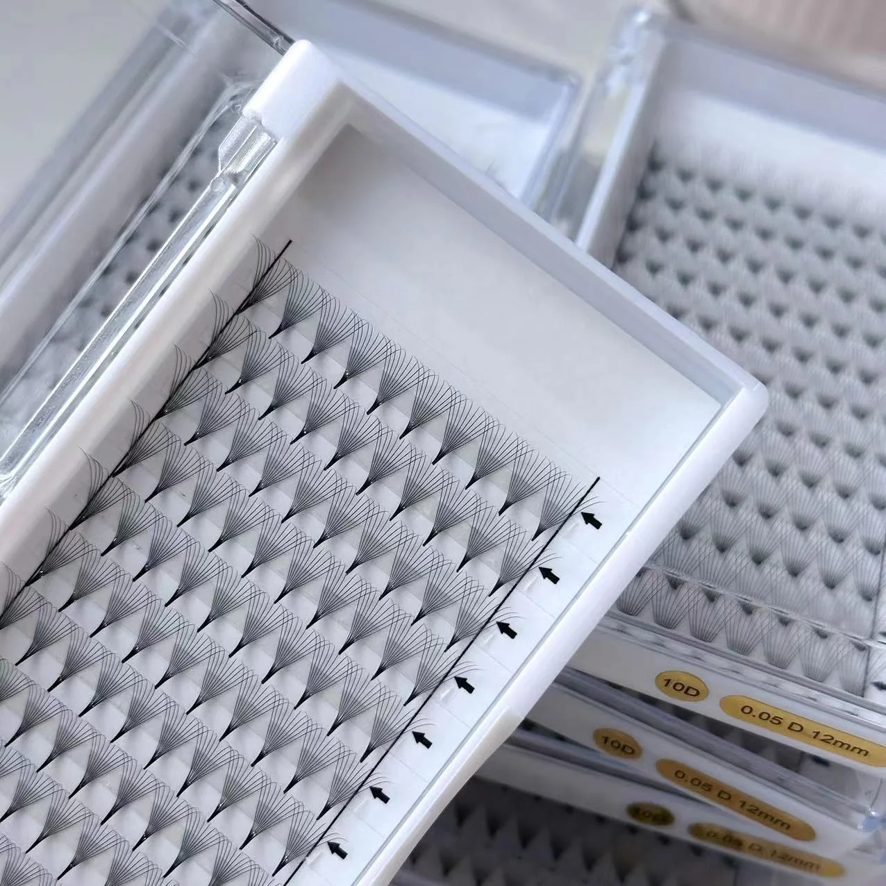 3D 4D 5D 6D 8D 10D 12D 14D 16D 0.07 0.10 C 11 12 13 14 15 Russian Lashes Extension Volume Fans False Eyelashes supplies