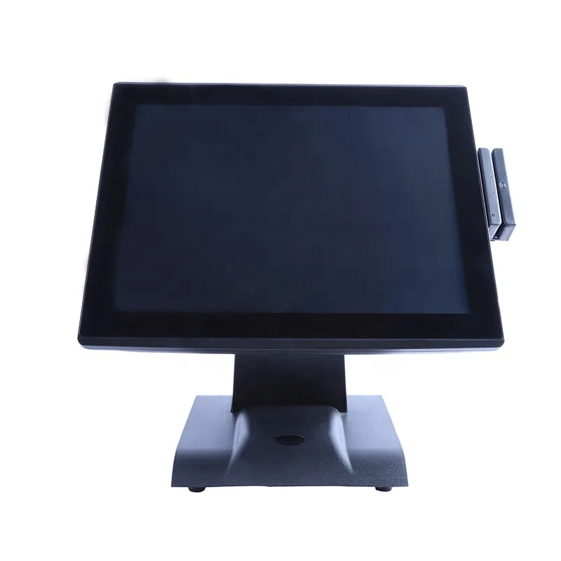 Настоящая обувь на плоской подошве водонепроницаемые 15 дюймов сенсорный экран точек продаж кассовые аппараты с кард-ридер