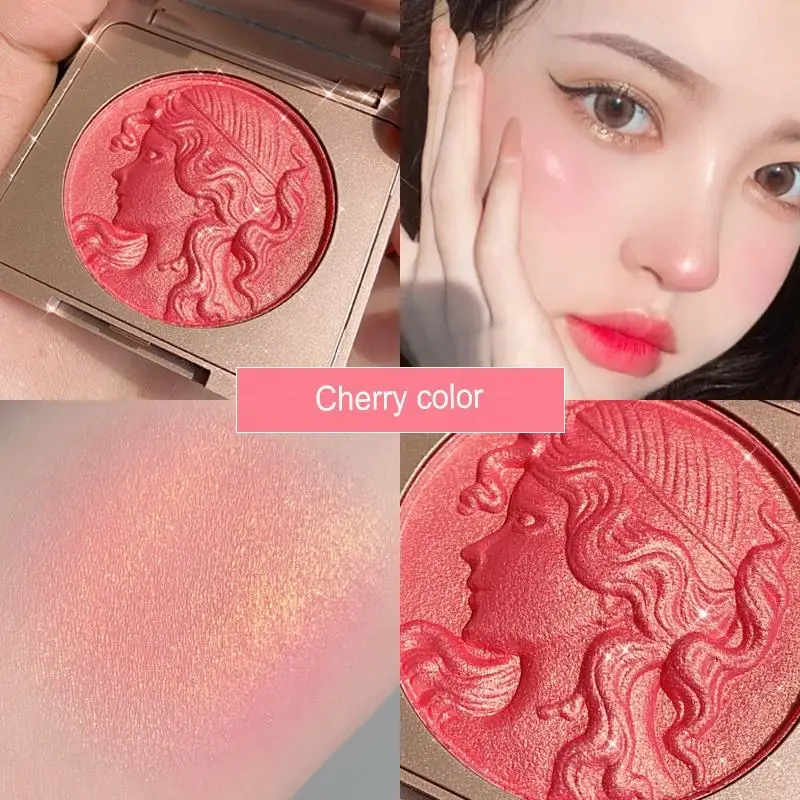 Popular 2 in 1 High Pigment Mineral Makeup Powder Long Lasting Matte Highlight Blush