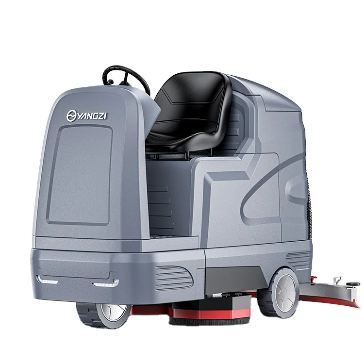 Yangzi X9 Industrial Floor Scrubbers Dryers Battery Powered Ride On Floor Scrubber For Parking Lot