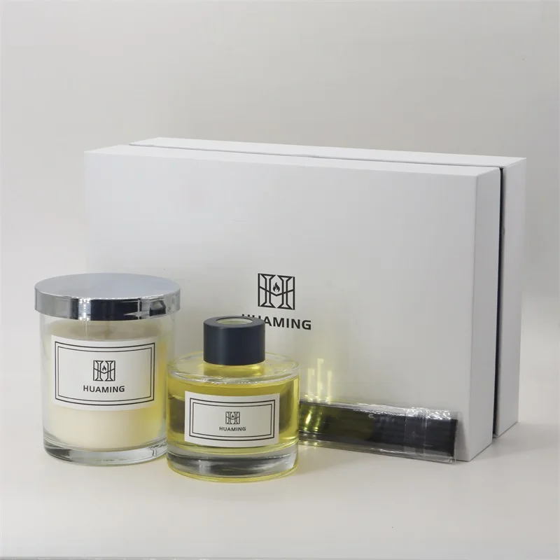 Частная этикетка, оптовая продажа, свадебные подарки, соевый воск, домашнее масло, ароматизатор, стеклянная банка, роскошный ароматизатор, ароматические свечи, подарочный набор