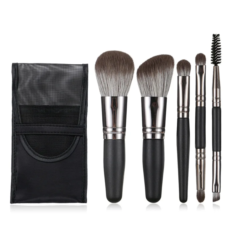 Soft Professional Portable Luxury Affordable High Quality Portable 5pcs Makeup Brush Set Brushes Makeup 5pcs