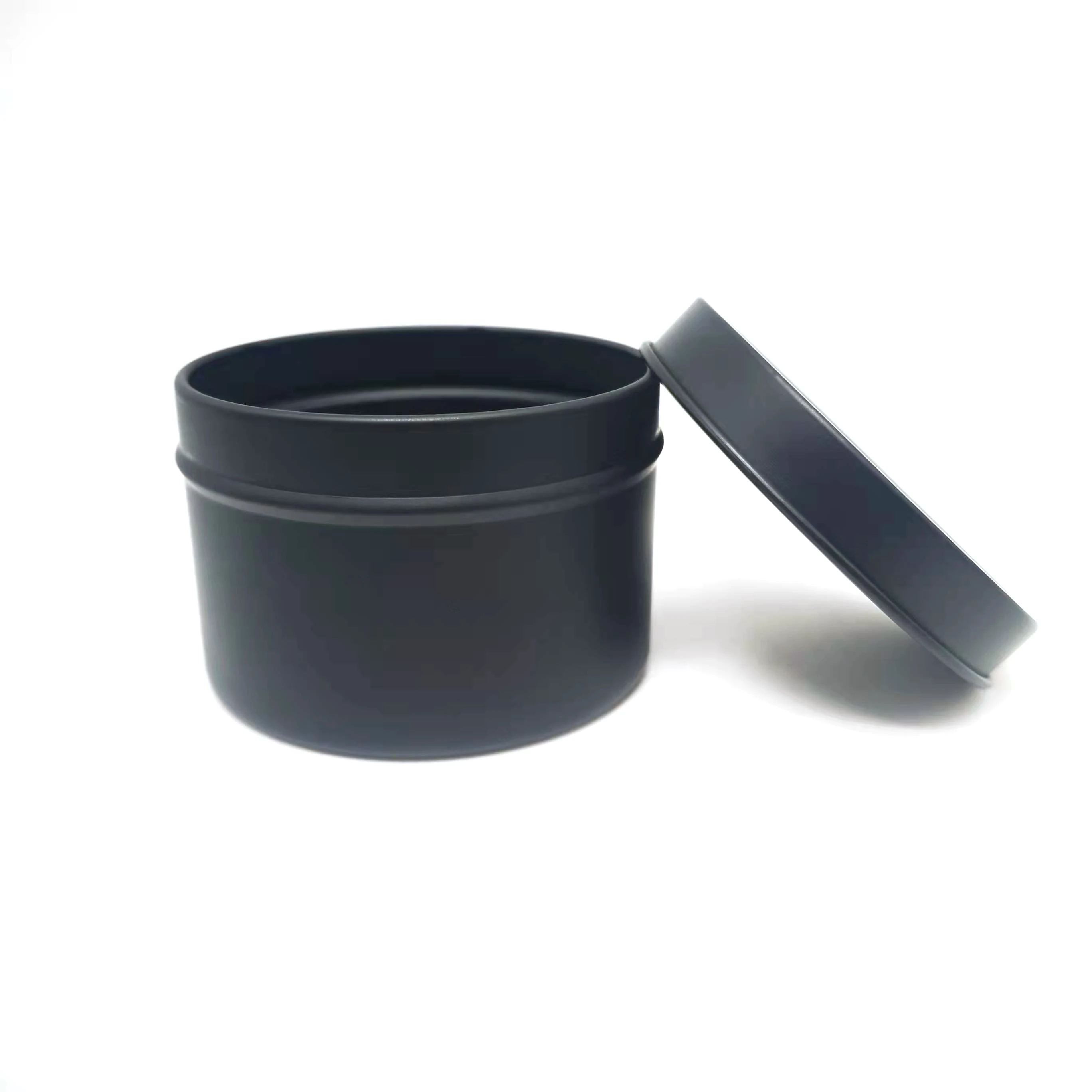 Christmas Wholesale Luxury Round Metal Matte Tins Candle 2OZ 4OZ 8oz Empty Container Candle Tin Box