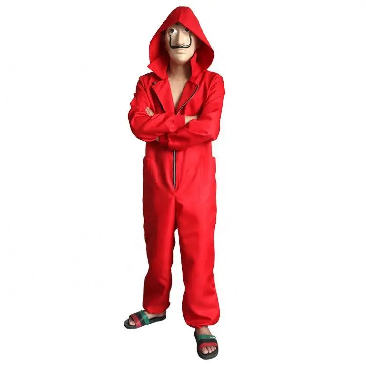 
La Casa De Papel cosplay costume Salvador Dali costume Jumpsuits dali Suit Money Heist hot movie 