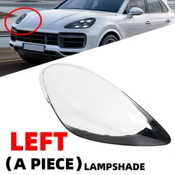 For Porsche Cayenne 2018 2019 2020 2021 Lamp Transparent Lampshade Lens Glass Cover Headlight Case Light Car Replacement