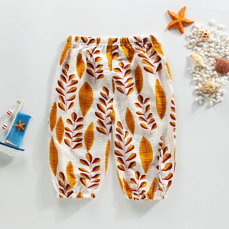 
Most Selling Products Baby Kids Cute Pants Apparel Dress Pants Kids Bell Bottom Jeans Anti-mosquito Pants 