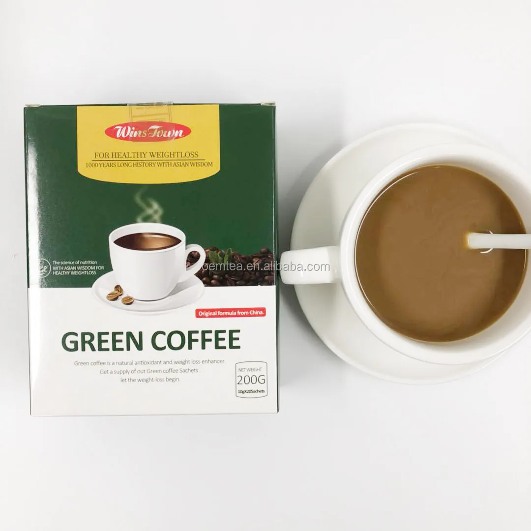 High Quality instant coffee 3 in 1 distributors wangsongtang green coffee fit slimming