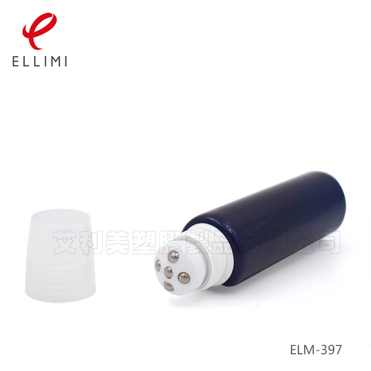 30mm Tapered Roller Ball Soft Tube 30-80ml for Massage Soothing Cream with Five Steel Balls Cap