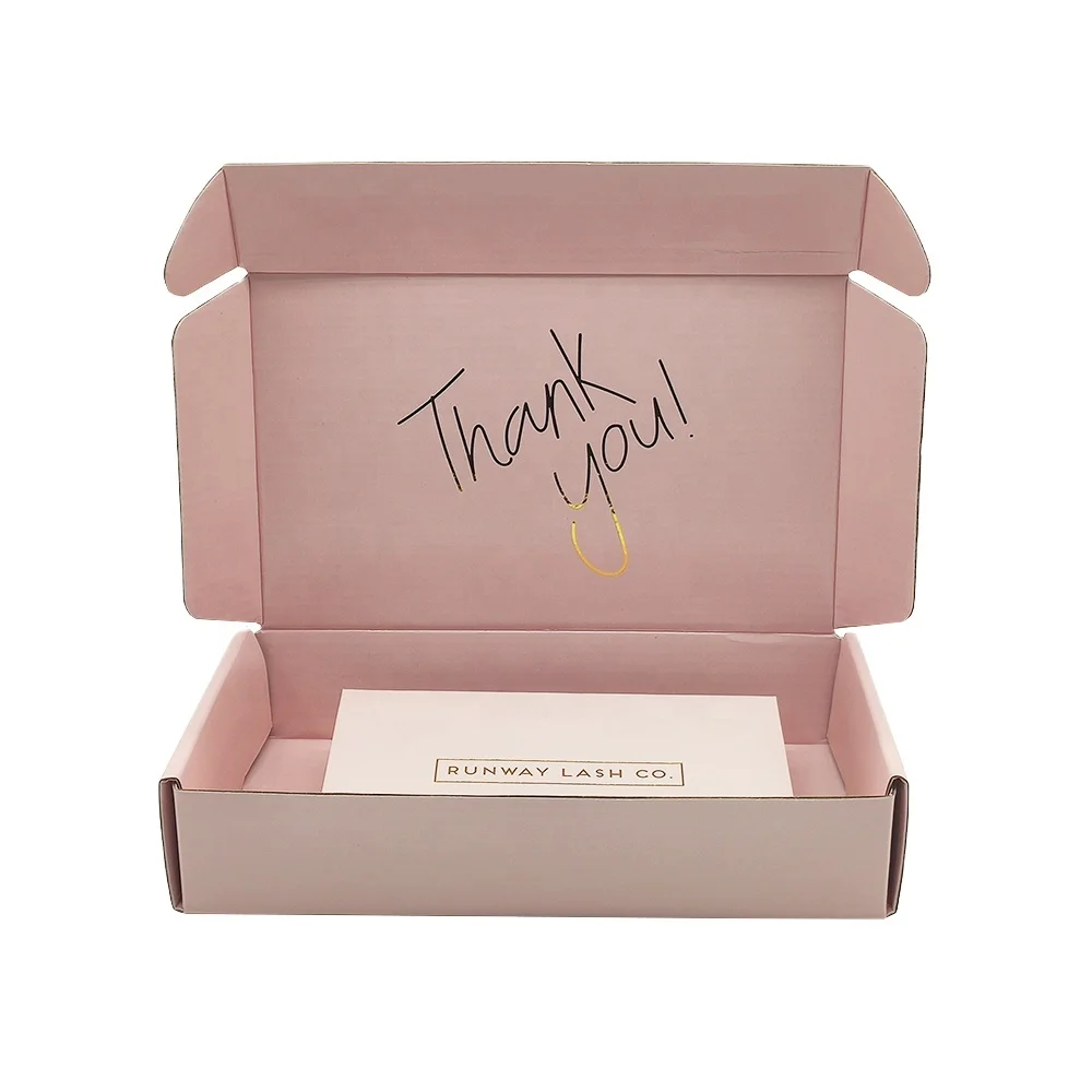  Large Pink Wholesale Custom Logo Cardboard Tuck Top Shipper Mailing Paper Corrugated Shipping Boxes For Dress
