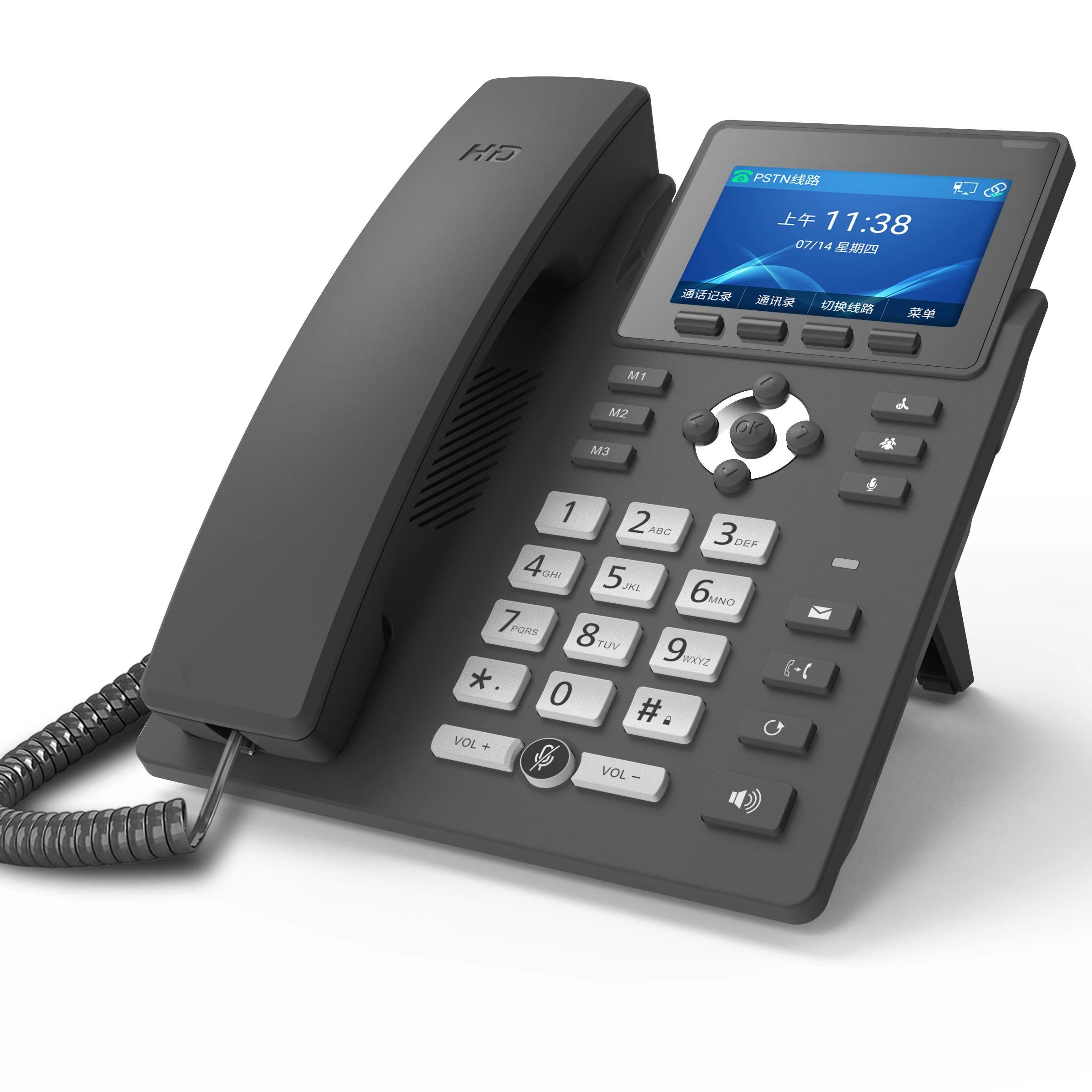 2.4 G/5.8 G Wireless telephone WiFi SIP Phone for business hotel voip phone Dual 1000M RJ45 POE