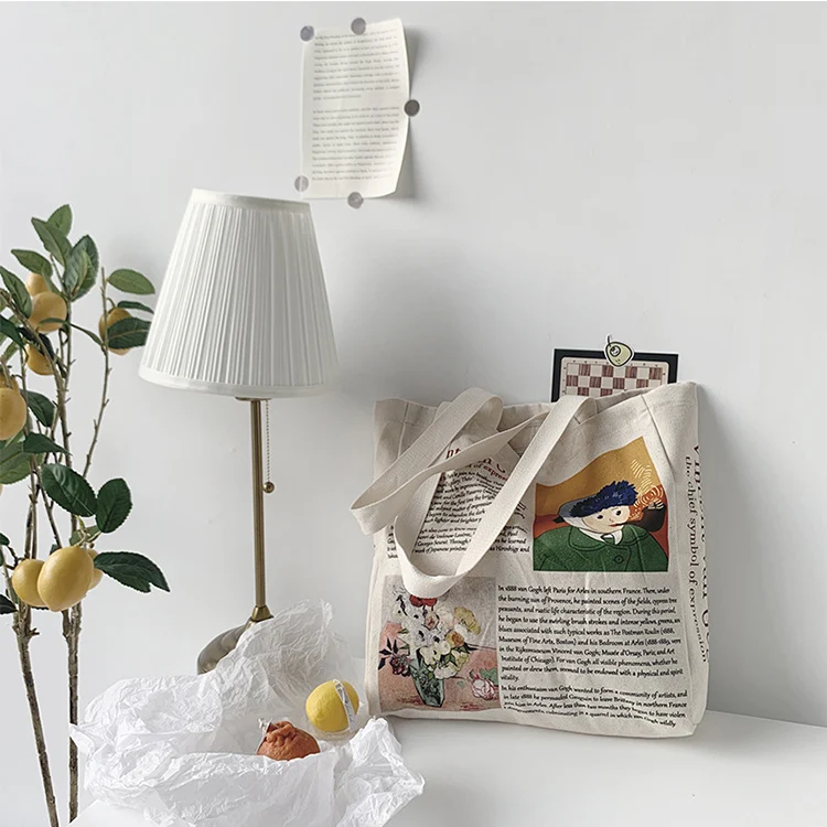 Canvas Tote Shopping Bag Hotsale Custom Logo Printed Recycled Extra Large Eco Friendly Reusable Vintage 100% Cotton Customized