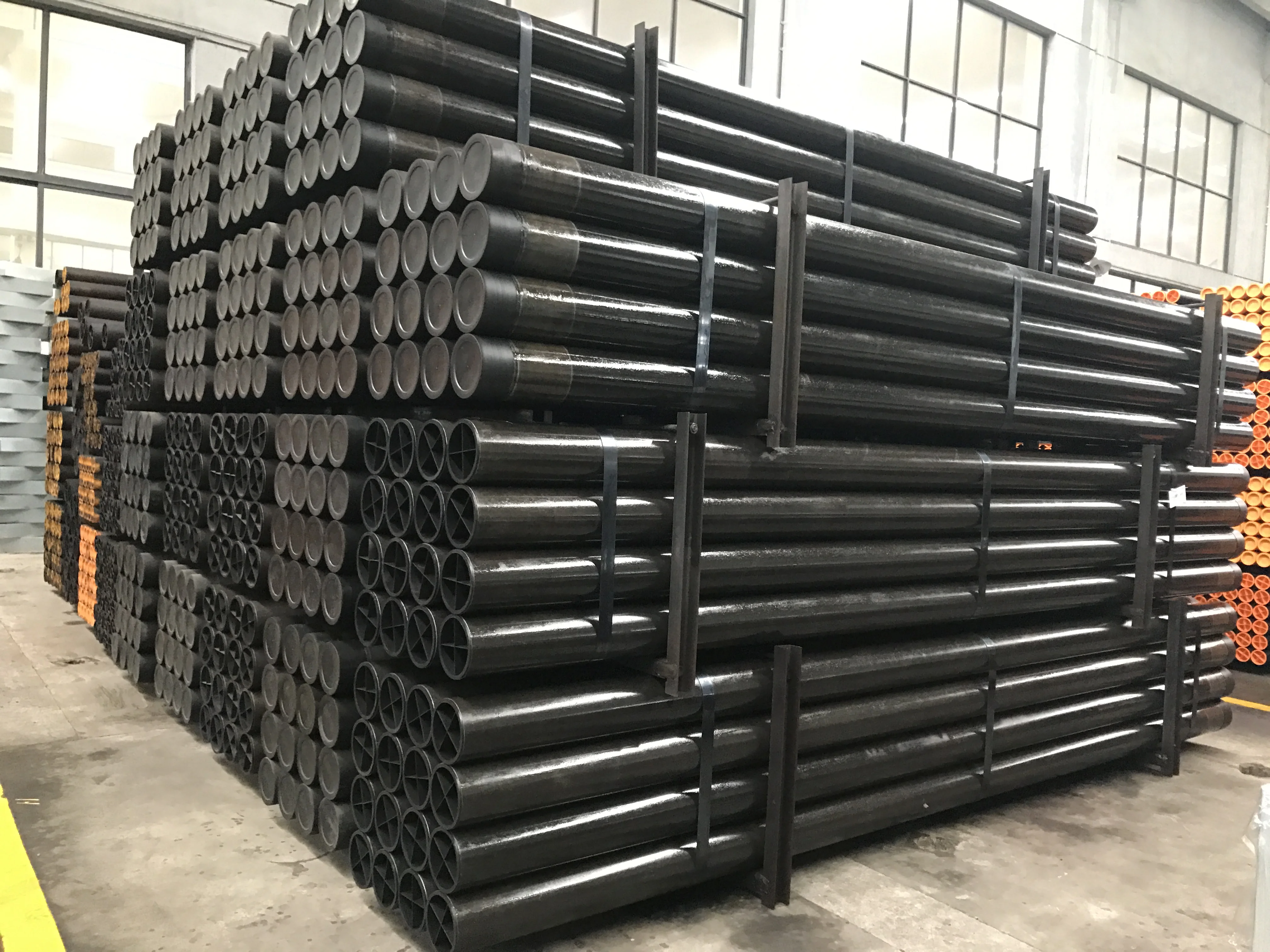 Geotec Wuxi CROWN drill pipe 2 7/8 5 1/2 inch 6m 3 1/2 inch fh drill pipe HDD machine drilling rod double horse