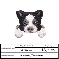 Clothing Accessories Decoration Puppy Embroidered Appliques Dog Patterns Patches for Clothing Bags Jeans Jackets Shoes