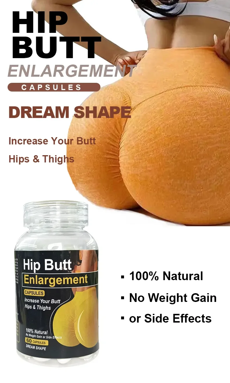 Tiktok hotselling Hips Big Butt Enlargement Softgel Capsules Buttock Firming Soft Capsule