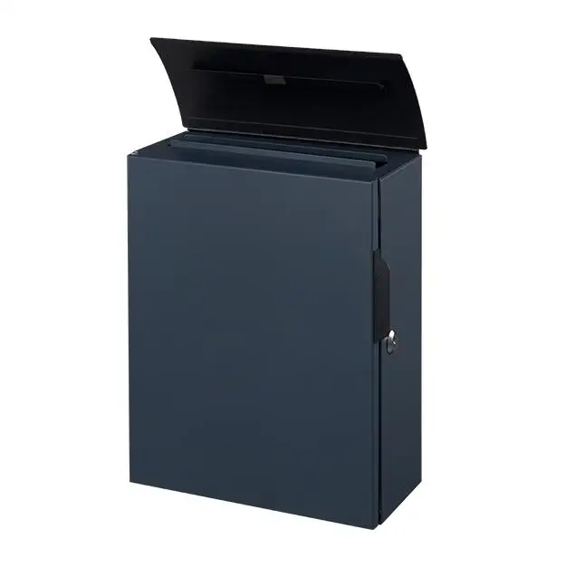 High Quality Customized Modern Wall Mounted Galvanized Steel Mailbox Hollow-Carved Design Letter Box with Lock Take out Settings