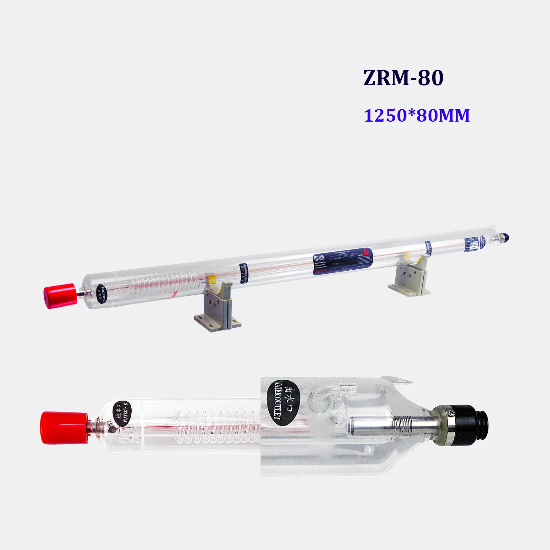Zurong 80W 60W Synrad Co2 Laser Tube 80W Refill 80W 90W Reci Laser Tube ZRM-80 Watt For Laser Cutting Machine