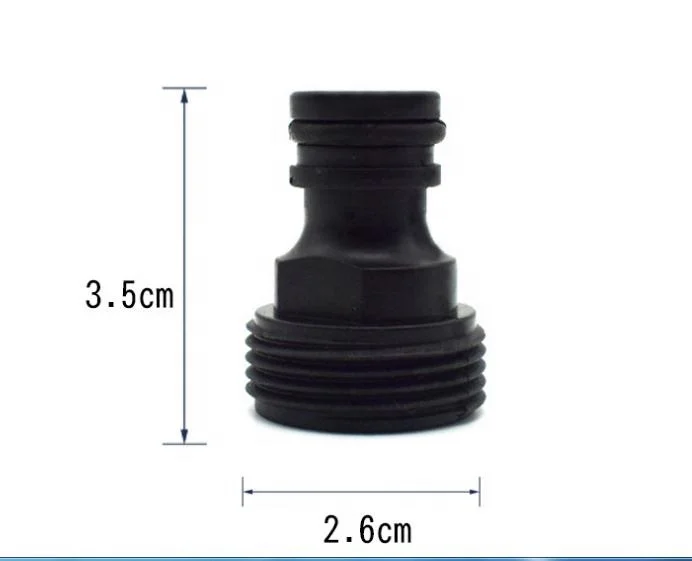 Plastic 3/4 inch Male Thread Nipple Garden Hose Connector