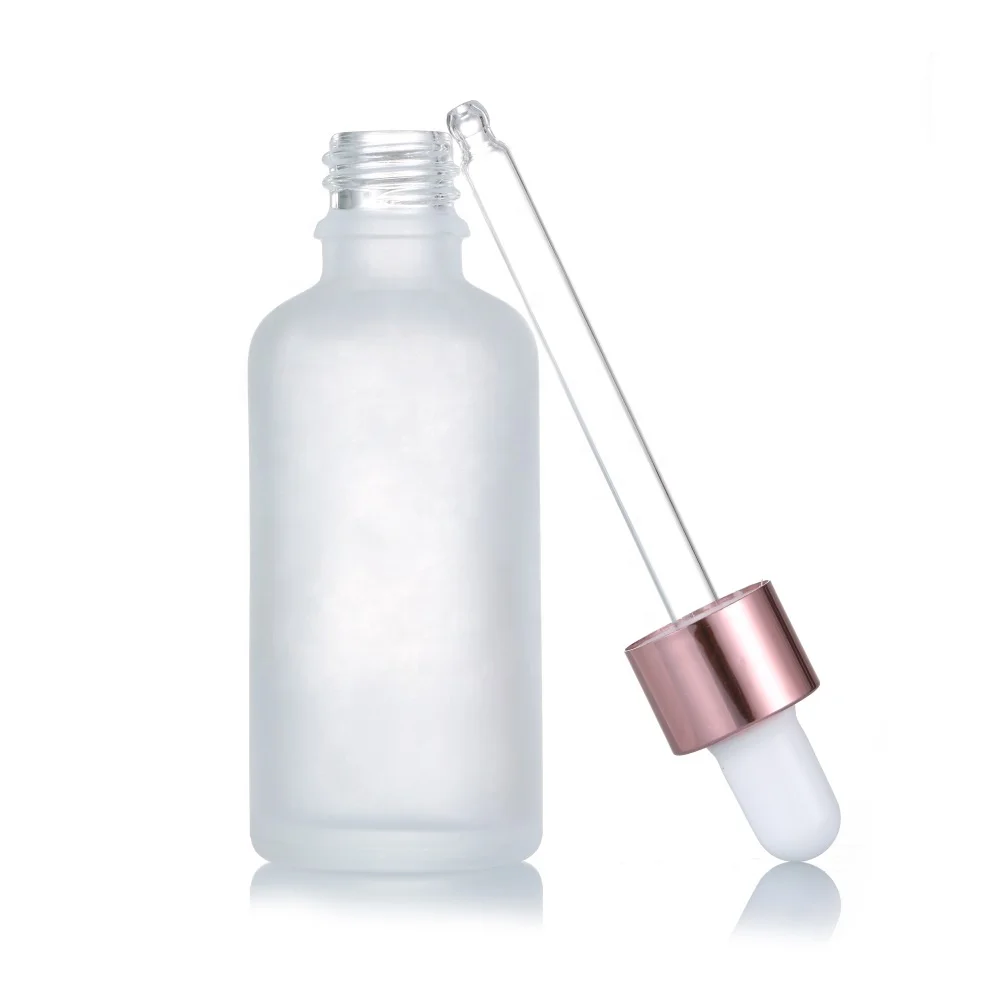 10ml 15ml 30ml Frosted Glass Clear Essential Oil Bottles Spray Hot Selling With Rose Pink Essential Oil Bottles