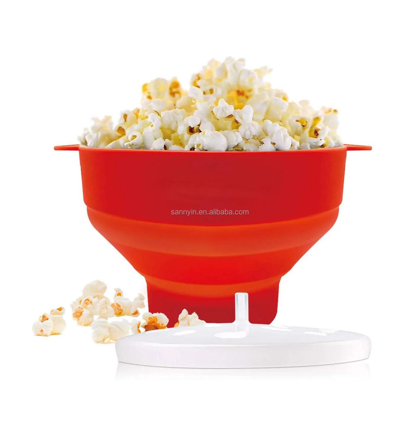
Collapsible Silicone Microwave Hot Air Popcorn Popper Bowl Popcorn maker with Dropshipping Service 