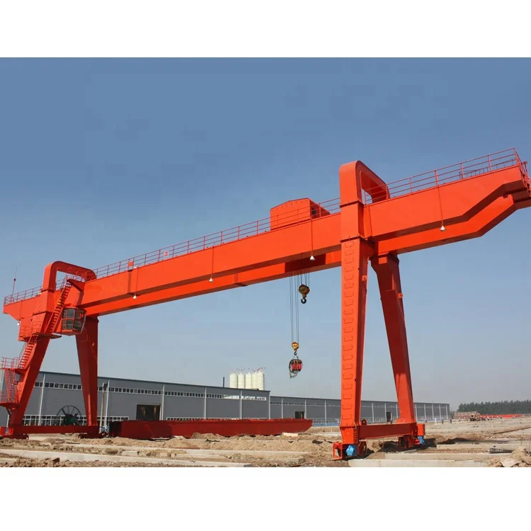 120 Ton Durable Heavy Duty Double Beam Gantry Crane With Cantilever