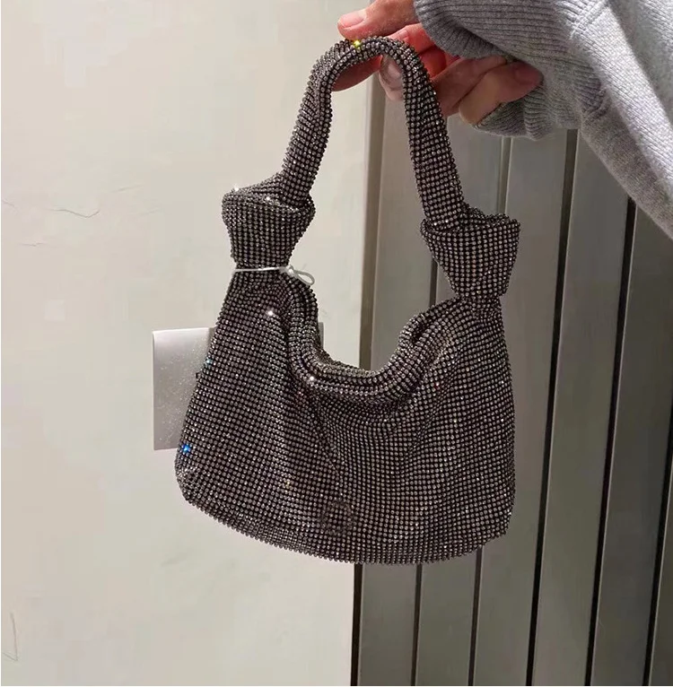 
2020 New handbags blingbling rhinestone handbag fashion diamond-studded shiny bag casual trend party handbag 