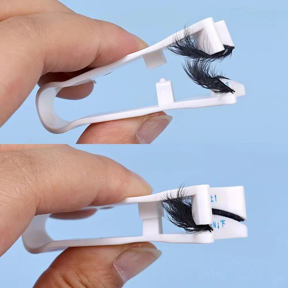 White False Eyelashes Clip- 5g Portable Magnetic Eyelash Applicator Set Easy to Use Lash Applicator Tool