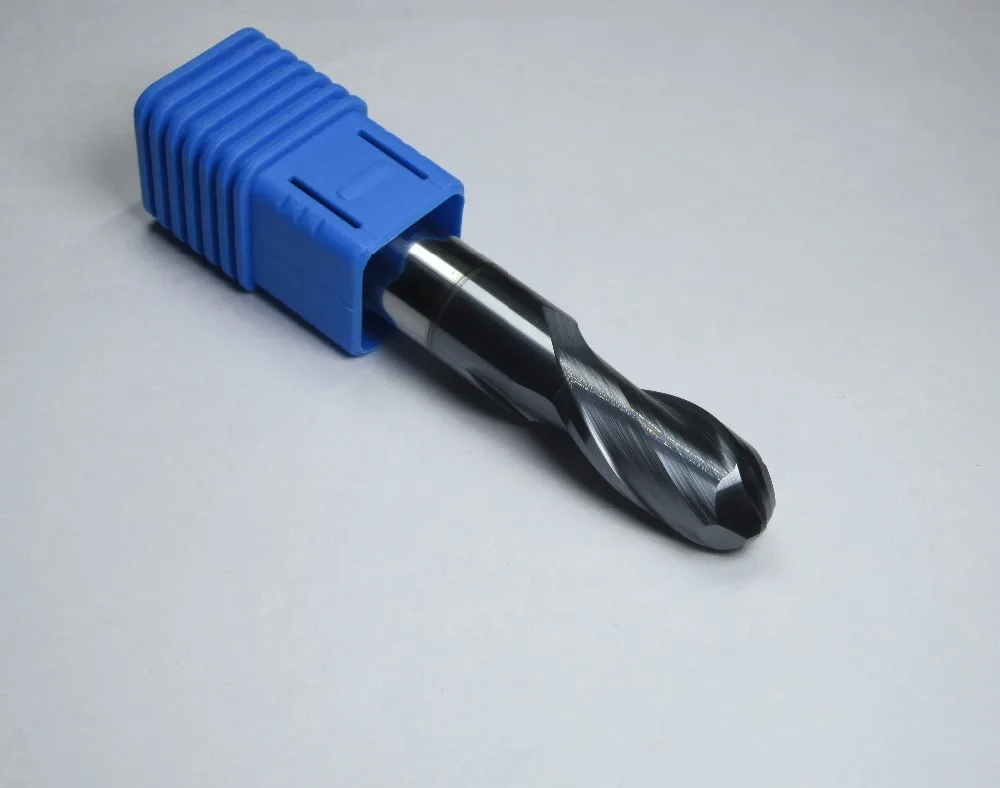 4mm L=50mm HRC45 R2.0 Tungsten Carbide Ball Nose End Mills CNC machine milling cutter for general steel soft materials 45HRC