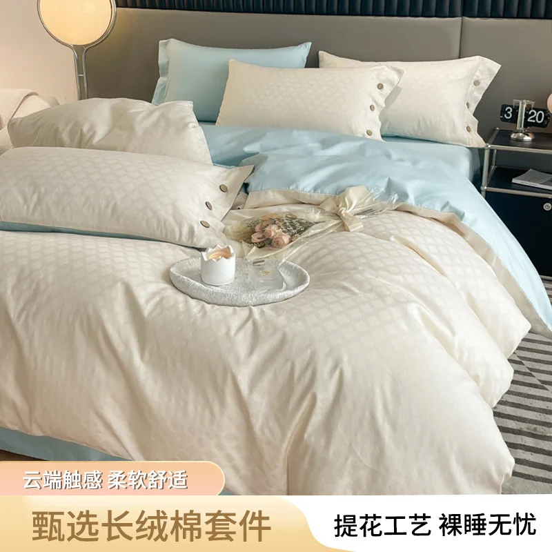 SP81 Factory Stone washed natural 100% pure flax french linen bedding linen pillowcase bed sheet sets