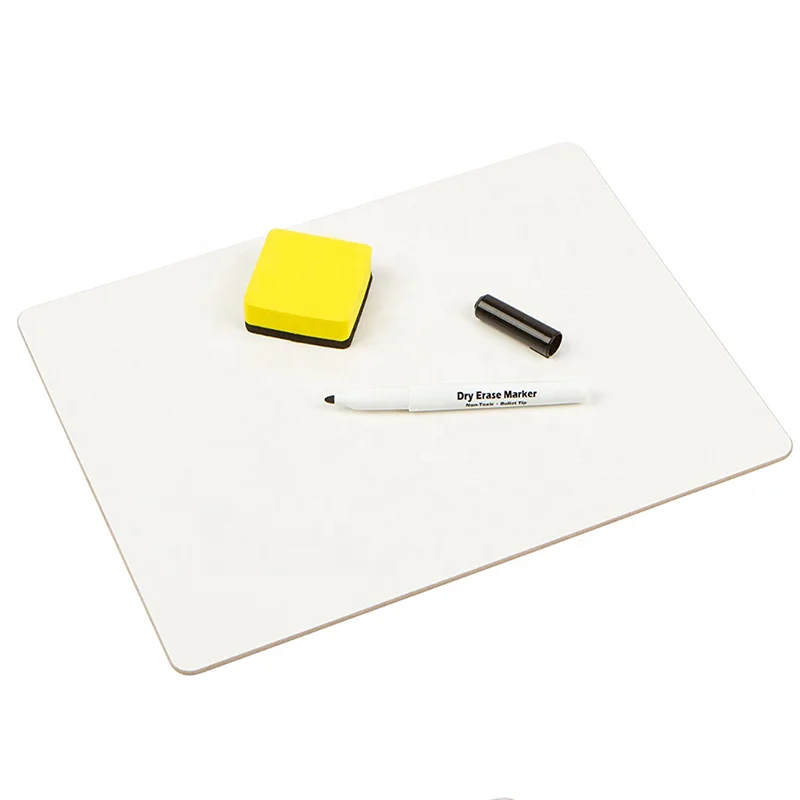 High Quality Custom 9X12' MDF Double-Sided Dry Erase Board Small Whiteboard for Student Learning and Kids