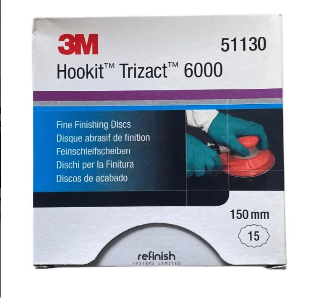 3 м 51130 абразивный диск Hookit Trizact P6000 Упаковка 15 150 мм Тонкий отделочный