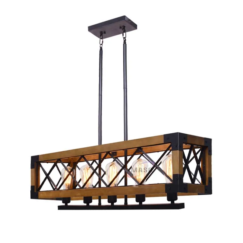 Dining table chandelier lighting modern wood decorating light for hotel/house decor