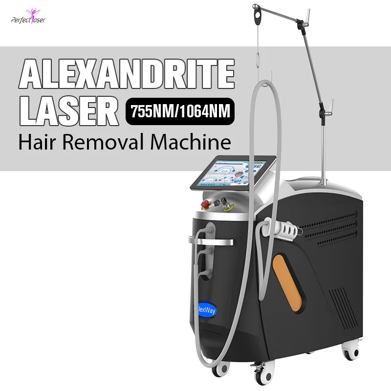Александритовый лазер для удаления волос, александритовый лазер для удаления волос, удаление Вены, лазерный аппарат с длинным импульсом Nd Yag