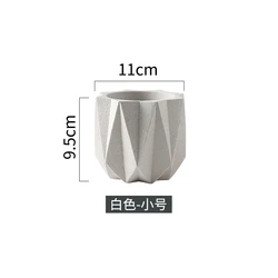 Wholesale simple modern style diamond shape home garden decoration flower plant pots for balcony