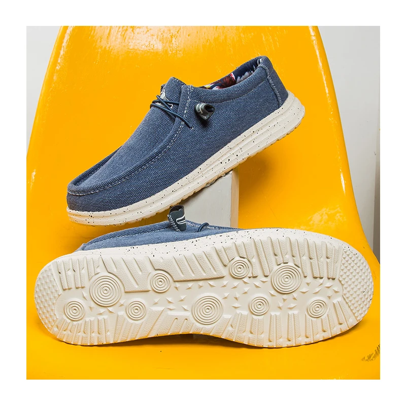 Мужские парусиновые туфли, традиционные черные лоферы в китайском стиле, лето