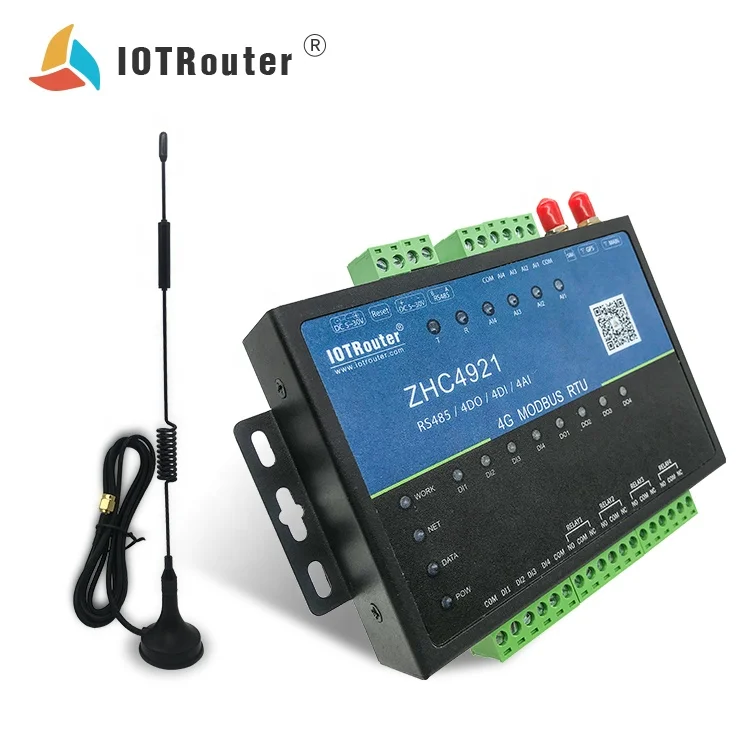 IOT Router ZHC4921 lorawan NB-IOT sensor DTU RTU modem mqtt 4g lte antenna ethernet gateway