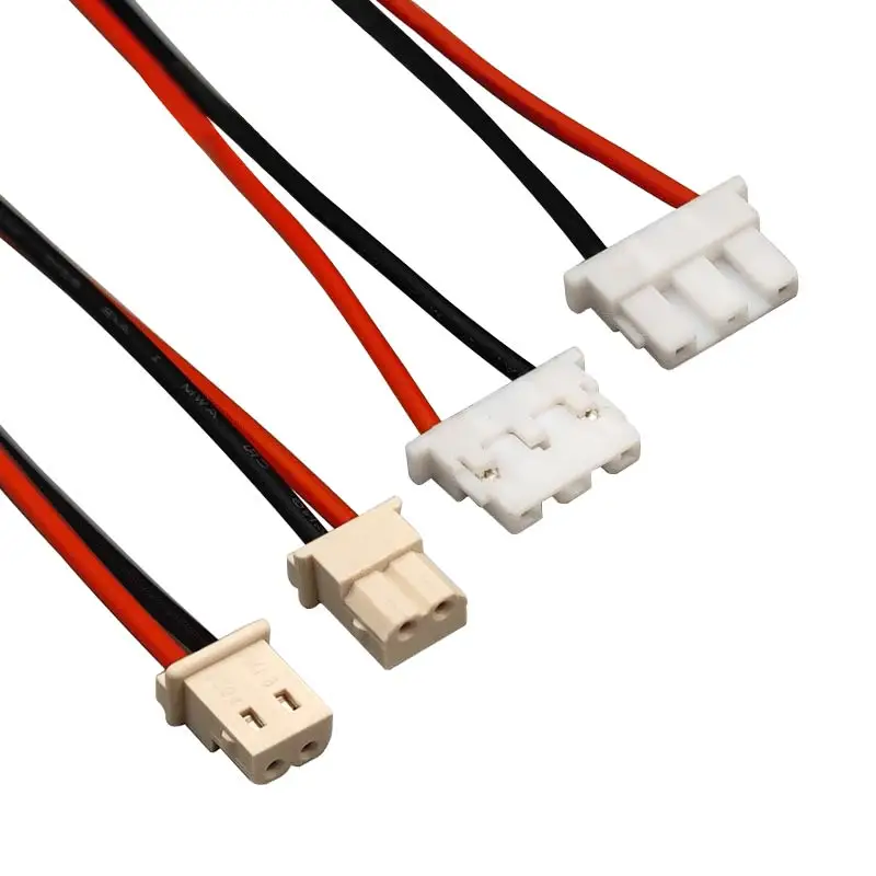 custom jst 3pin 4.0mm pitch to molex 2.5mm 2 pin connector terminals silicone cable wire assembly harness