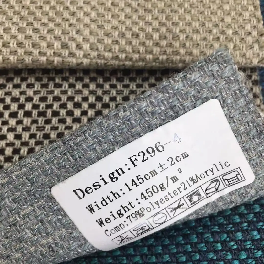 Hemp material Stock Heavy Home decor High quality Household Upholstery For sofa Polyester fabric