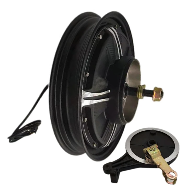 14 Inch Brushless Gearless 36V 48V 60V 350W 500W Drum Brake Rear Hub Motor for Electric Bicycle