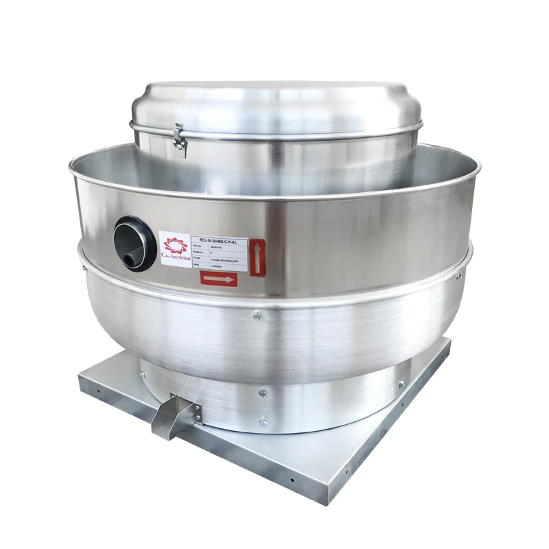 RCU18 7600CFM 2.0hp Direct Drive 3 Phase Upblast Exhaust Fan Roof Upblast Extractor Kitchen Fan