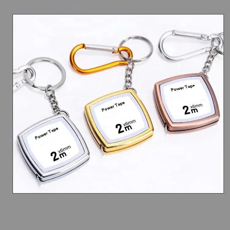 1 m 2 m promotional tape measure retractable promotion gifts measuring tape keychain