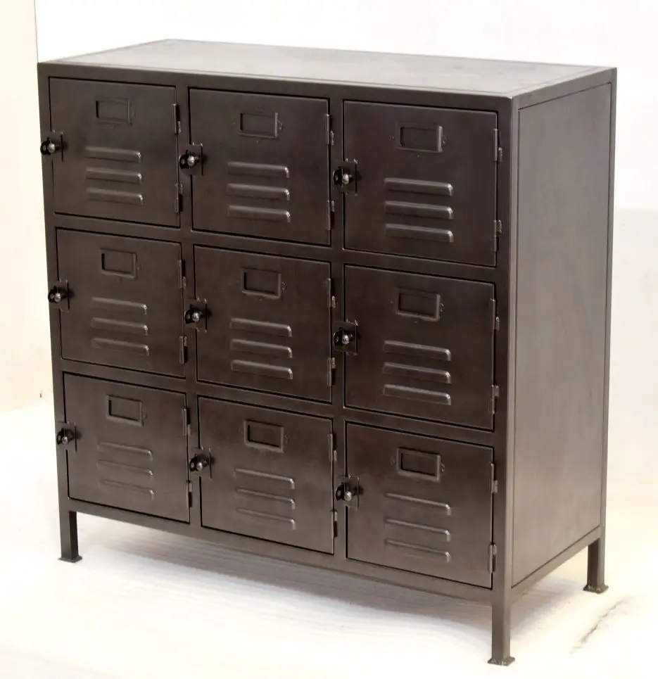 Hot Sale 2024 Vintage Industrial Metal Iron Furniture Multi Drawers Cabinet for Storage and Display Home Decorative Furniture