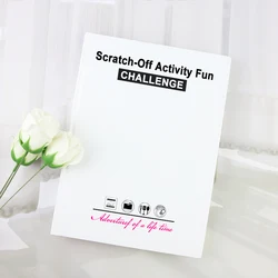 Книга «вызов приключений» со слоем царапин