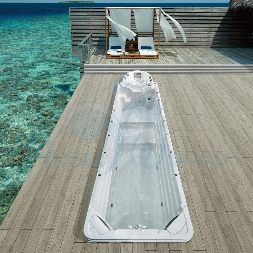 11.8 Meter Ship Shape Luxury Balboa System Outdoor Endless Swimming Pool